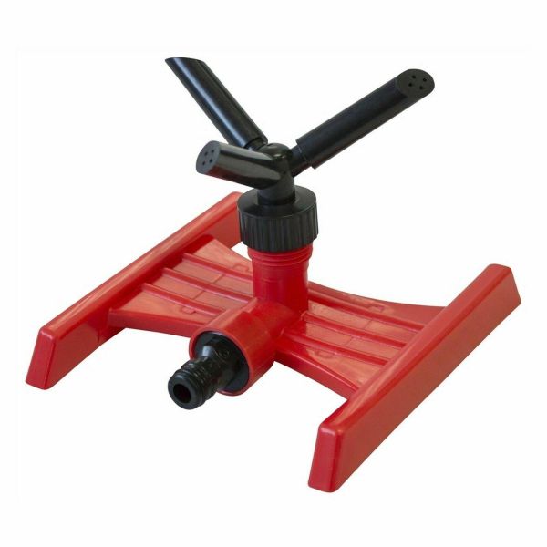 3 ARMED GARDEN SPRINKLER LAWN WATERING GRASS GARDEN FLOWER HOSE PIPE 3 NOZZLES - Image 1