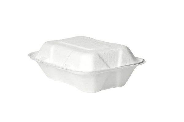 CLAMSHELL TAKE-AWAY FOOD CONTAINER 1 COMPARTMENT ECO-FRIENDLY (25PC 9 X 6 INCH) - Image 5