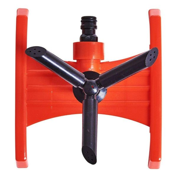 3 ARMED GARDEN SPRINKLER LAWN WATERING GRASS GARDEN FLOWER HOSE PIPE 3 NOZZLES - Image 4