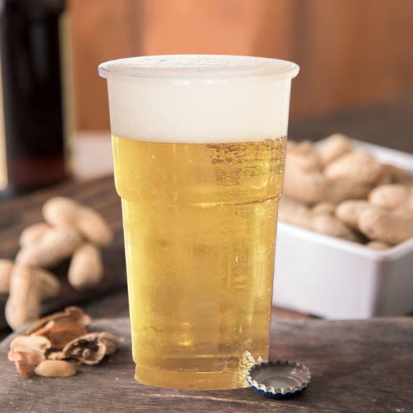 Heavy Duty Clear Pint Plastic Tumblers - 470 ml 50 Pack of Disposable Cups - Image 6
